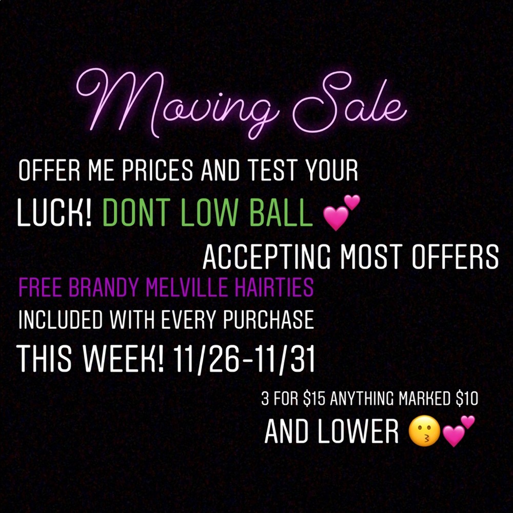 M O V I N G SALE
